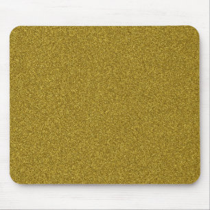 Beautiful fashinable girly yellow gold glitter mouse pad