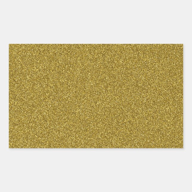 Beautiful fashinable girly yellow gold glitter sticker (Front)