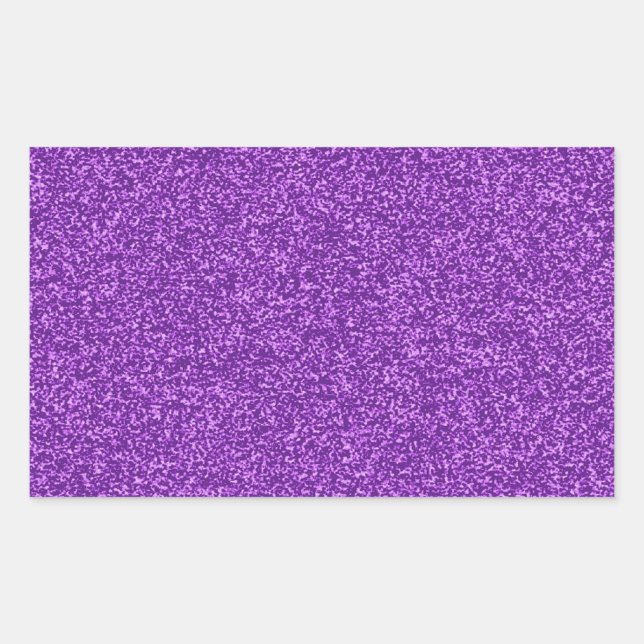 Beautiful fashionable girly purple glitter effect sticker (Front)
