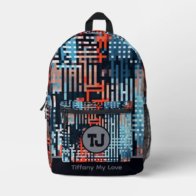 Beautiful Favour Gift Basketball Patterned Backpac Printed Backpack (Front)