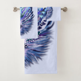 Beautiful Feather Bath Towel Set - Your Colors