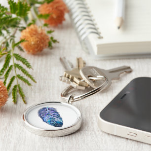 Beautiful Feather - Choose your colors Keychain