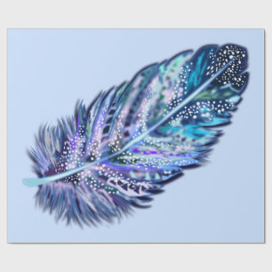 Beautiful Feather - Choose your colour Wrapping Paper