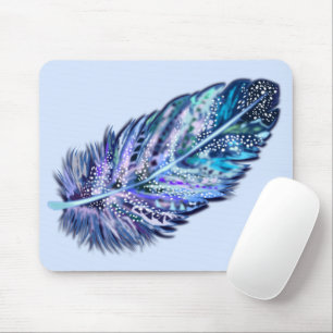 Beautiful Feather - Choose your colours Mouse Pad