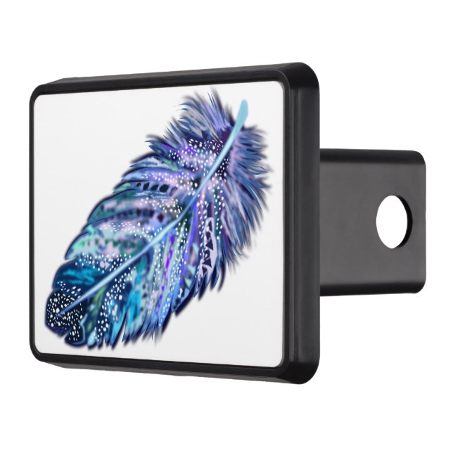 Beautiful Feather Hitch Cover - Choose Colour (Left)