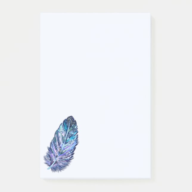 Beautiful Feather Post-it® Notes (Front)