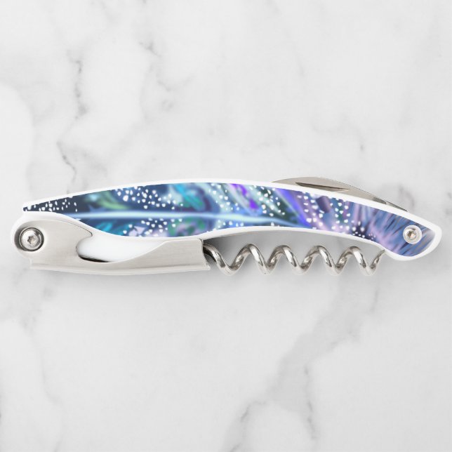 Beautiful Feather Waiter's Corkscrew (Front)