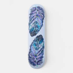 Beautiful Feathers - Choose your favourite colours Skateboard