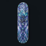 Beautiful Feathers - Exotic Flying Skateboard<br><div class="desc">Beautiful Feathers - Choose / add your favourite background colours !</div>