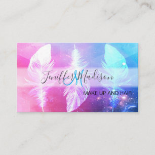 Beautiful Feathers in Space.                       Business Card