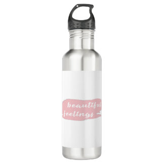 beautiful feelings slogan 710 ml water bottle
