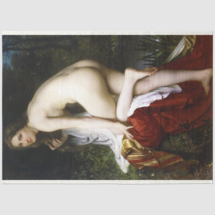 Beautiful Female Bather (by Bouguereau) Tissue Paper
