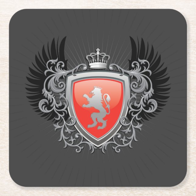 Beautiful Ferrari Logo Coaster Set (Front)