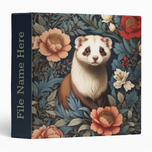 Beautiful Ferret William Morris Inspired Binder