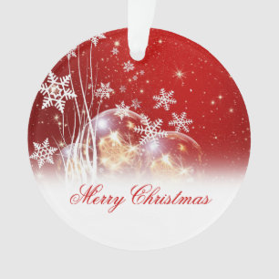 Beautiful festive “Merry Christmas” illustrati Ornament