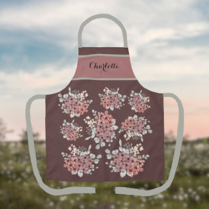 Beautiful Field Flower Bouquet Personalized Apron