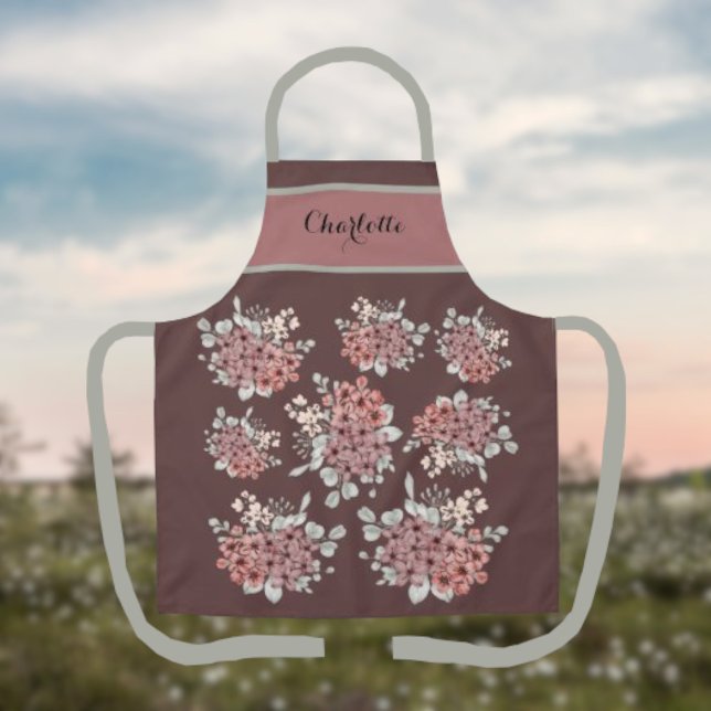 Beautiful Field Flower Bouquet Personalized Apron (Creator Uploaded)