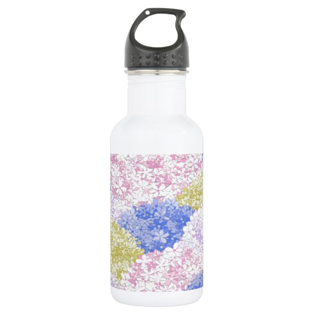 Beautiful Fields Of Hydrangeas 532 Ml Water Bottle (Front)