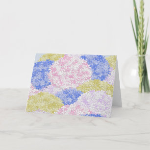 Beautiful Fields Of Hydrangeas Card
