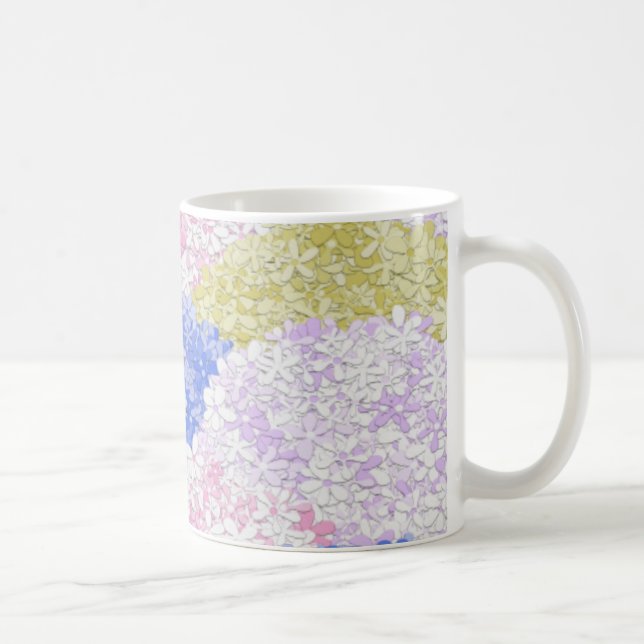 Beautiful Fields Of Hydrangeas Coffee Mug (Right)
