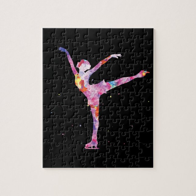 beautiful figure skater girl  idea - figure ice jigsaw puzzle (Vertical)