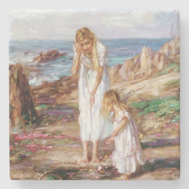 Beautiful Fine Art Stone Coaster (Front)