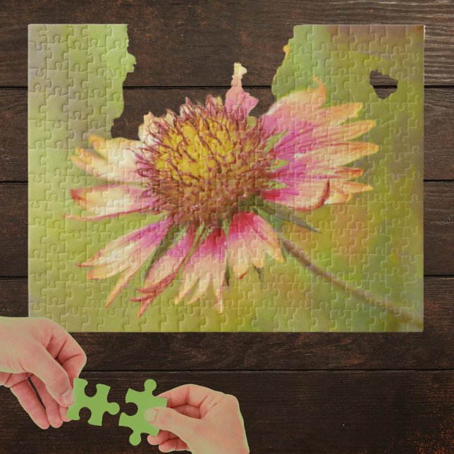 Beautiful Firewheel Wildflower Art Puzzle (Creator Uploaded)
