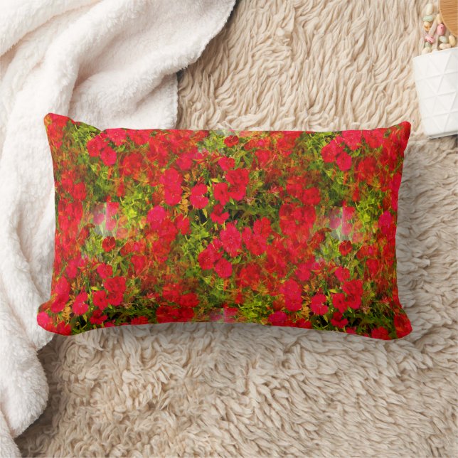 Beautiful Fleurs..... Lumbar Pillow (Blanket)