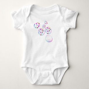Beautiful floating bubbles of love baby bodysuit