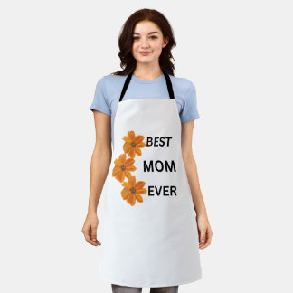 Beautiful Floral Apron for Mom