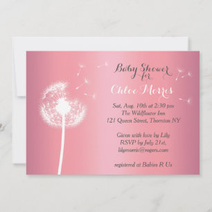 Beautiful Floral Baby Shower Invitation