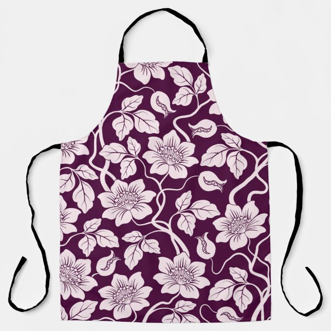Beautiful Floral Background Apron (Front)