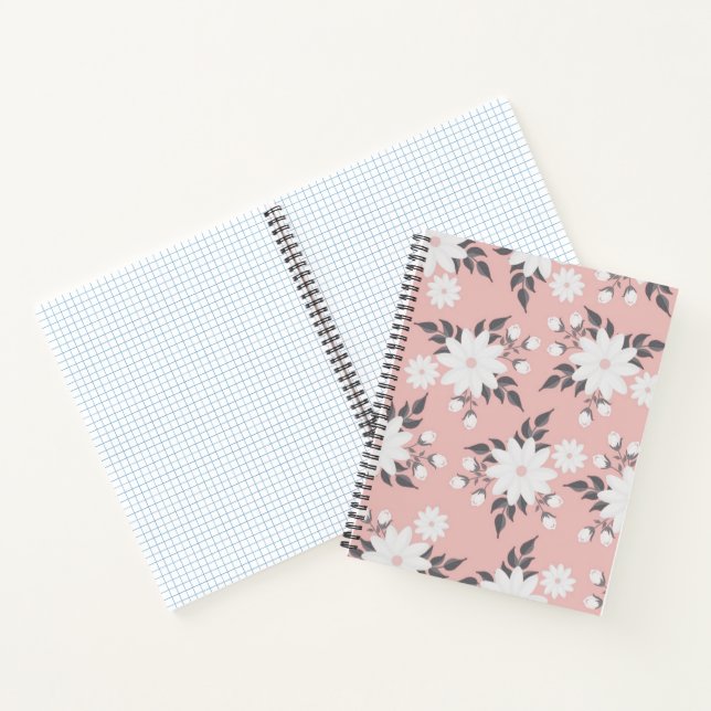beautiful floral Customizable Notebook  (Inside)