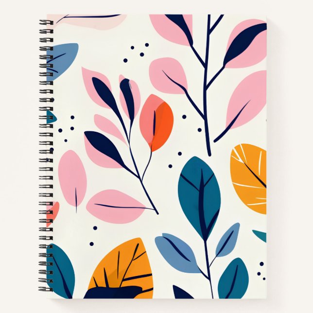 Beautiful Floral Design Notebook (Front)