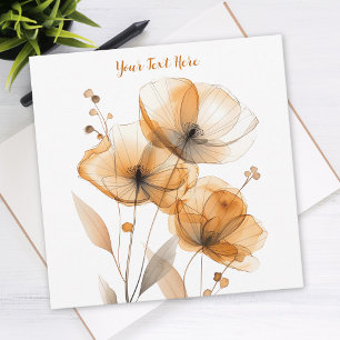 Beautiful Floral Design, Script Text Invitation