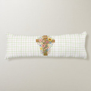 Beautiful floral Easter cross Body Pillow