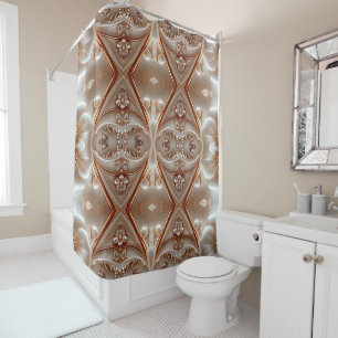 Beautiful Floral Embellished Shower Curtain