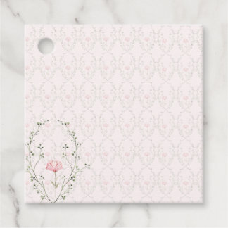 Beautiful Floral  Favour Tags