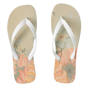 Beautiful floral  flip flops