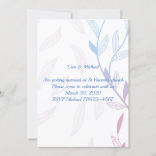 Beautiful Floral Frame Invitation