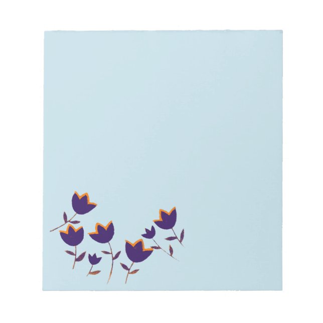 beautiful floral ideas . flower-themed notepad (Front)