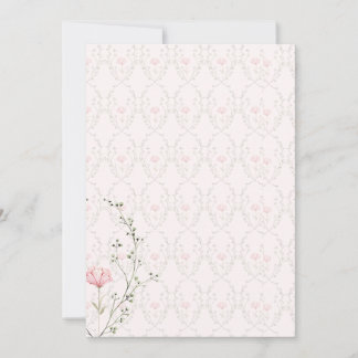 Beautiful Floral  Invitation