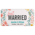 Beautiful Floral Just Married Wedding Decoration