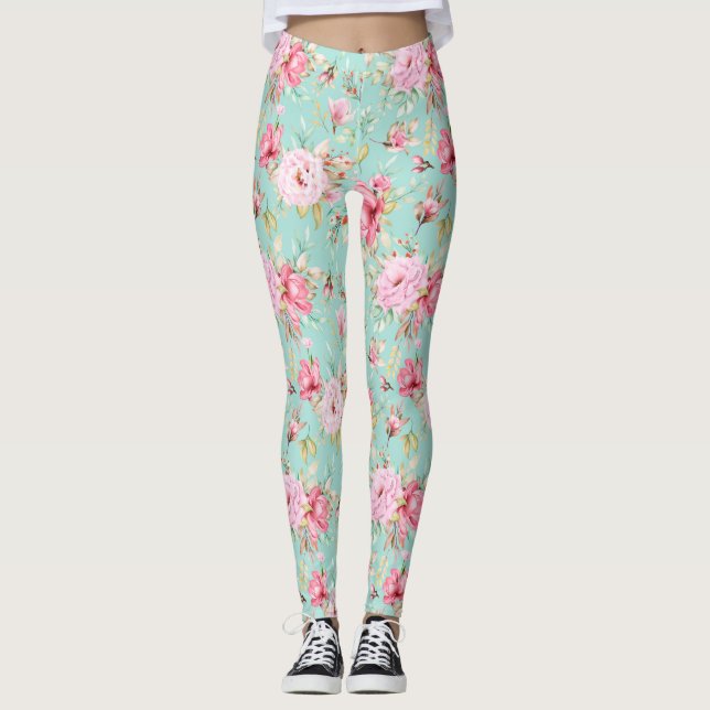 Beautiful Floral Leggings (Front)