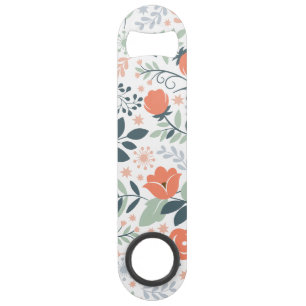 Beautiful Floral Pattern Girly Speed Bottle Opener