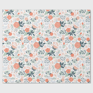 Beautiful Floral Pattern Girly Wrapping Paper