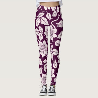 Beautiful Floral Pattern Leggings