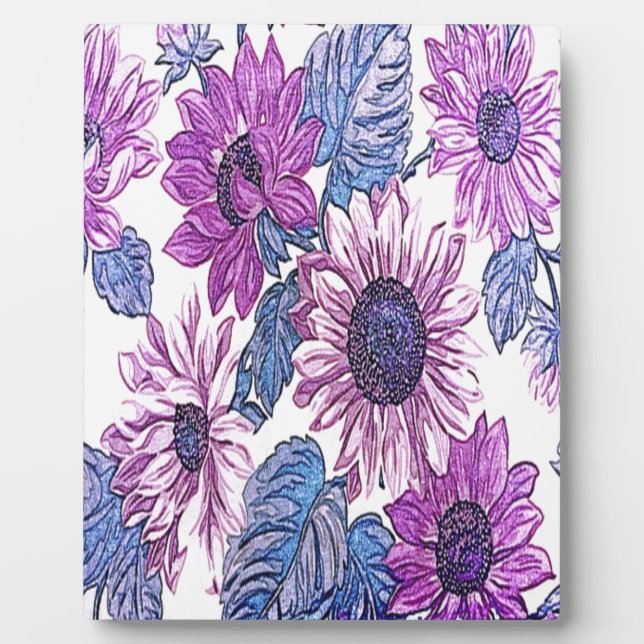 Beautiful Floral Pattern Plaque (Front)