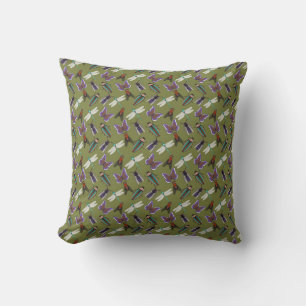 Beautiful Floral Pattern Throw Pillow