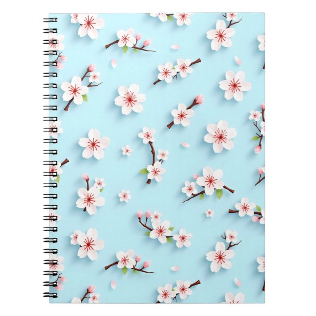 Beautiful floral patterns notebook (Front)